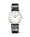  Shop Authentic Longines La Grande Classique De Longines White Dial Black Leather Strap Watch for Women - L4.755.1.91.2 - Luxxuri