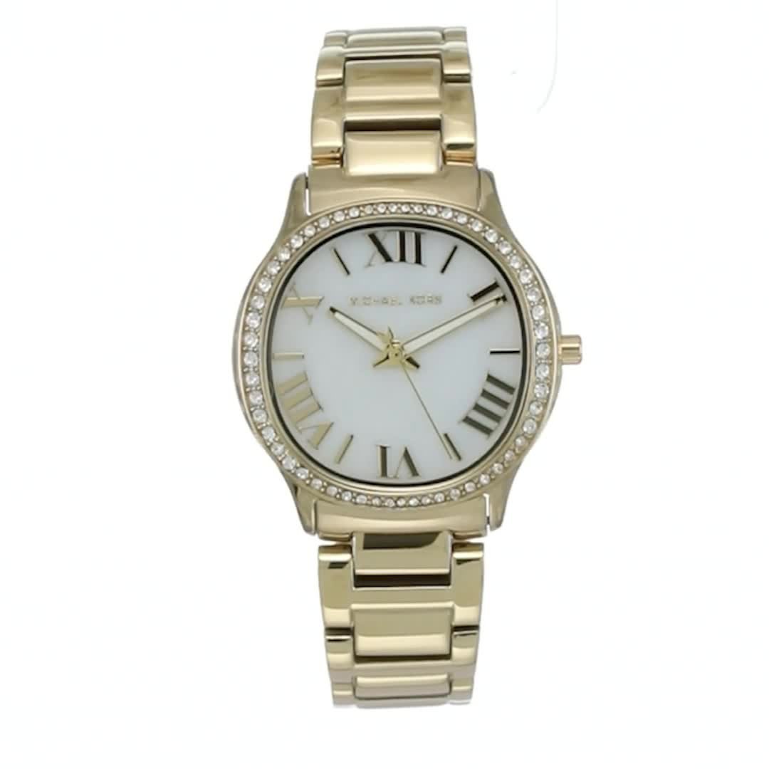  Shop Authentic Michael Kors Sage Analog White Dial Gold Steel Strap Watch for Women - MK4822 - Luxxuri