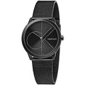 Shop Authentic Calvin Klein Minimal Black Dial Black Mesh Bracelet Watch for Women - K3M5245X - Luxxuri