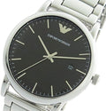  Shop Authentic Emporio Armani Luigi Quartz Black Dial Silver Steel Strap Watch For Men - AR2499 - Luxxuri