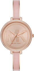  Shop Authentic Michael Kors Jaryn Analog Rose Gold Dial Pink Steel Strap Watch For Women - MK4545 - Luxxuri