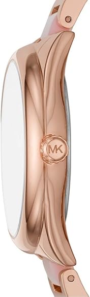  Shop Authentic Michael Kors Janelle Three Hand Rose Gold Dial Two Tone Steel Strap Watch For Women - MK7089 - Luxxuri