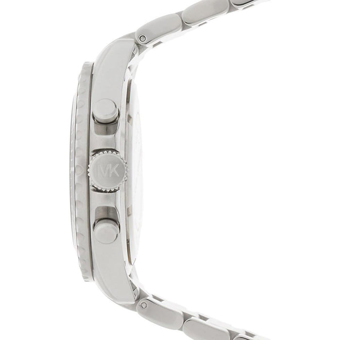  Shop Authentic Michael Kors Everest Chronograph Black Dial Silver Steel Strap Watch For Men - MK8256 - Luxxuri