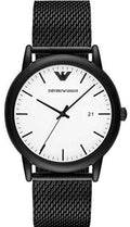  Shop Authentic Emporio Armani Luigi Quartz White Dial Blue Mesh Bracelet Watch For Men - AR11025 - Luxxuri