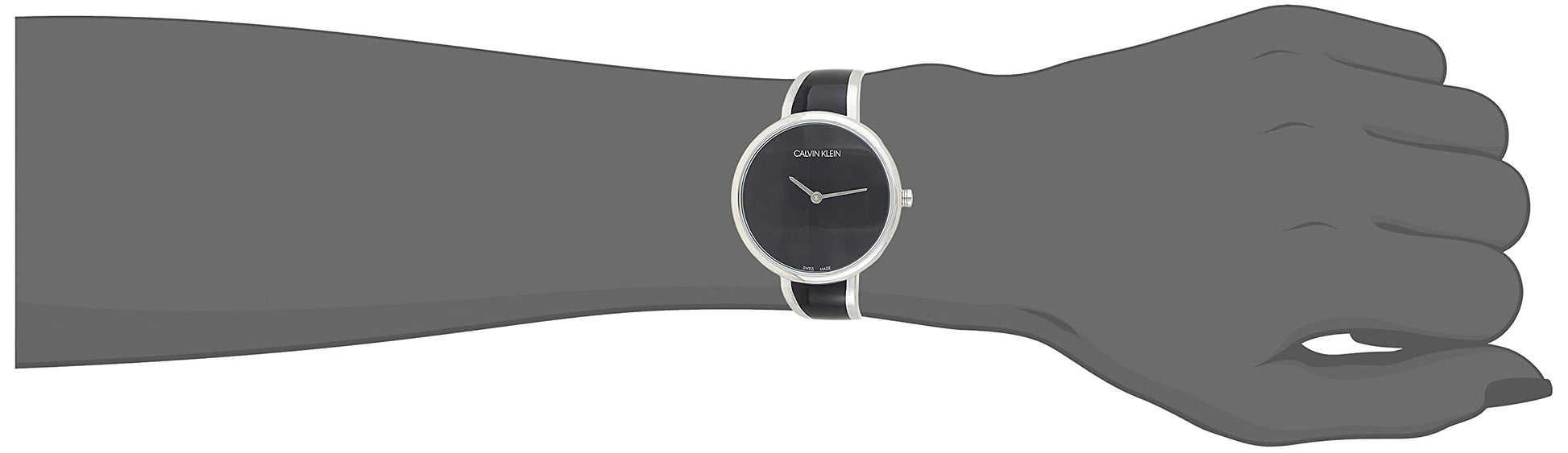 Shop Authentic Calvin Klein Seduce Black Dial Two Tone Steel Strap Watch for Women - K4E2N111 - Luxxuri