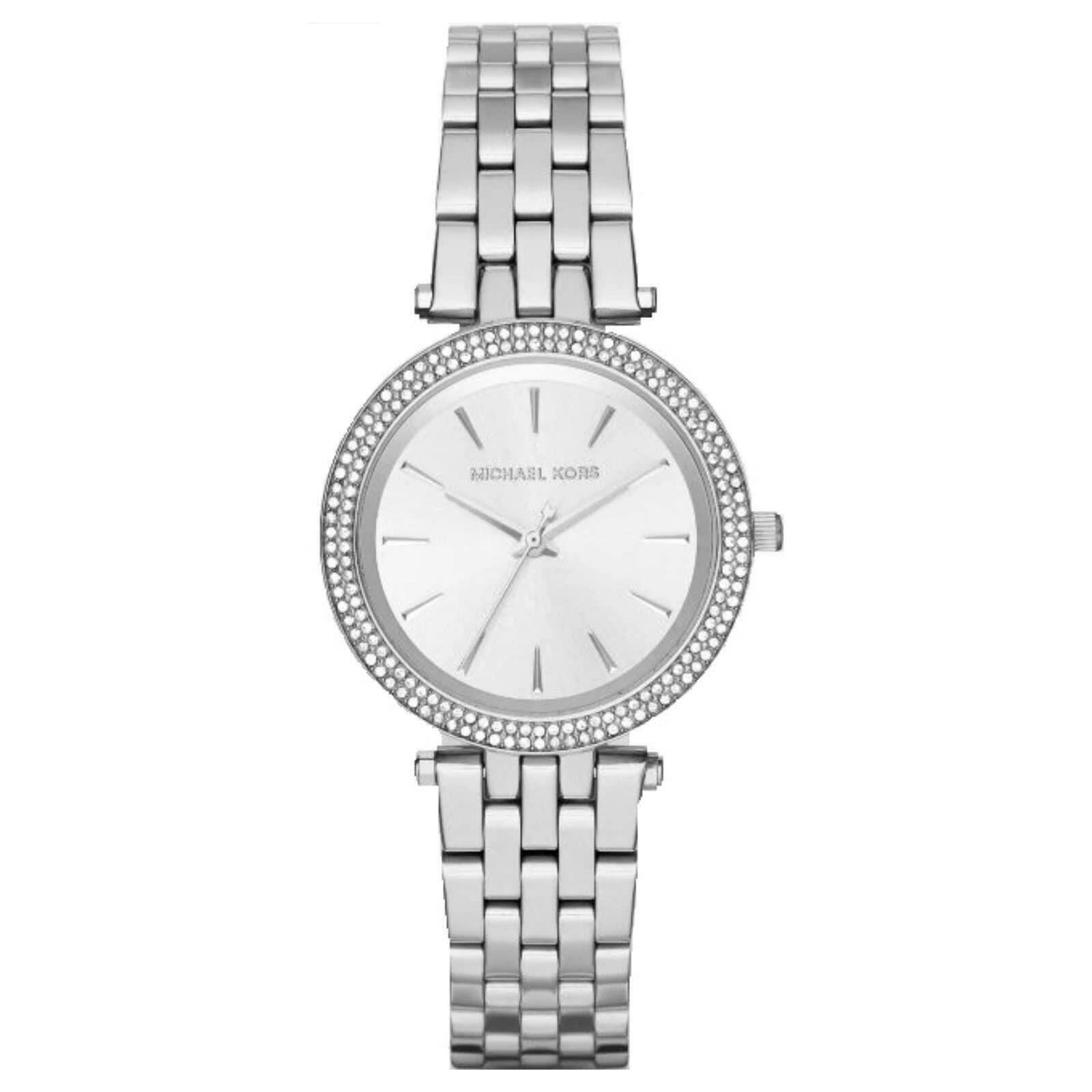 Michael Kors Darci Silver Dial Silver Steel Strap Watch for Women - MK3429
