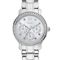  Shop Authentic Guess Enchanting Diamonds Silver Dial Silver Steel Strap Watch for Women - W0305L1 - Luxxuri