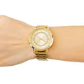  Shop Authentic Guess Montauk Gold Dial Gold Steel Strap Watch for Women - W0933L2 - Luxxuri