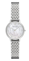  Shop Authentic Emporio Armani Kappa Mother of Pearl Dial Silver Mesh Bracelet Watch For Women - AR2511 - Luxxuri