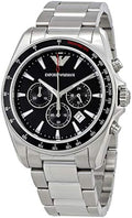  Shop Authentic Emporio Armani Sigma Chronograph Black Dial Silver Steel Strap Watch For Men - AR6098 - Luxxuri