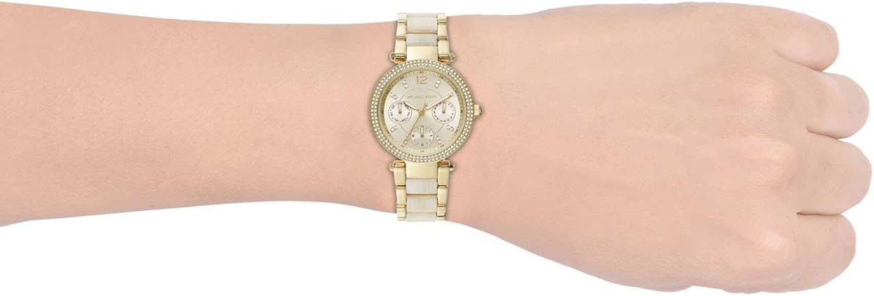  Shop Authentic Michael Kors Parker Analog Gold Dial Gold Steel Strap Watch For Women - MK6833 - Luxxuri