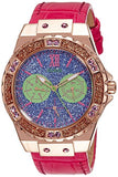 Shop Authentic Guess Limelight Quartz Multicolor Dial Red Leather Strap Watch For Women - W0775L4 - Luxxuri