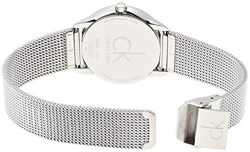  Shop Authentic Calvin Klein Minimal Grey Dial Silver Mesh Bracelet Watch for Men - K3M22124 - Luxxuri