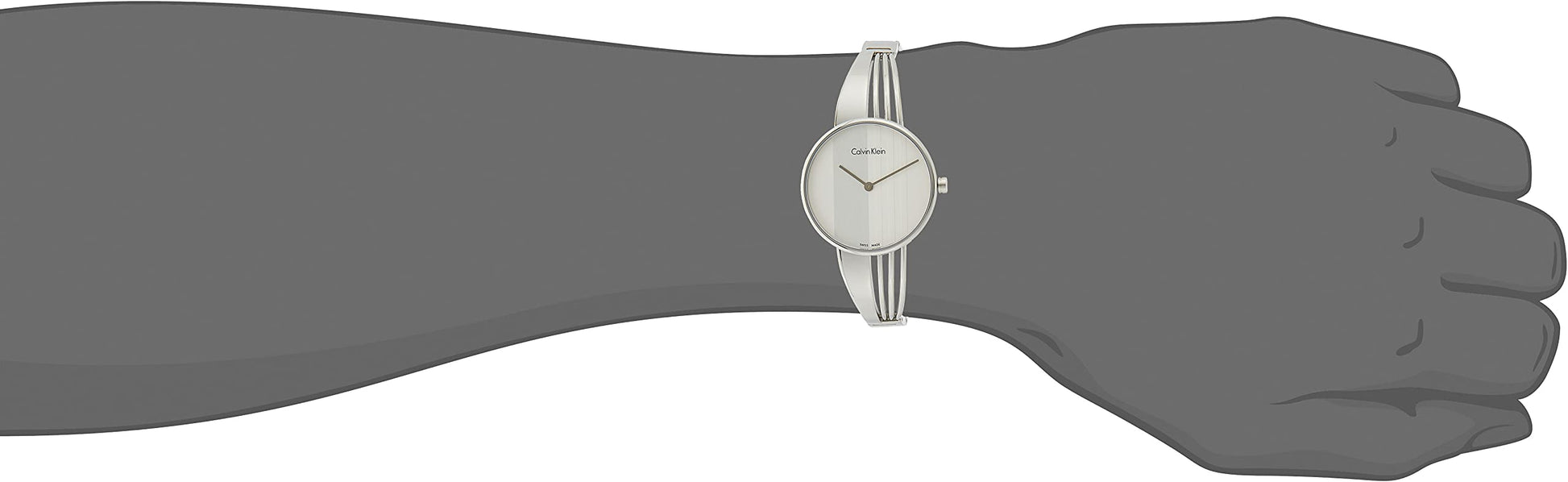  Shop Authentic Calvin Klein Drift Silver Dial Silver Steel Strap Watch for Women - K6S2N116 - Luxxuri