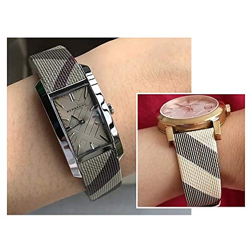  Shop Authentic Burberry The Pioneer Grey Dial Leather Strap Watch for Women - BU9504 - Luxxuri