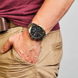  Shop Authentic Tommy Hilfiger Decker Chronograph Black Dial Two Tone Steel Strap Watch for Men - 1791559 - Luxxuri