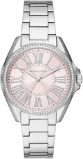  Shop Authentic Michael Kors Kacie Three Hand Pink Dial Silver Steel Strap Watch for Women - MK6929 - Luxxuri