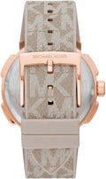  Shop Authentic Michael Kors Sidney Chronograph White Dial Beige Leather Strap Watch For Women - MK6949 - Luxxuri