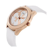  Shop Authentic Guess G Twist White & Gold Dial White Silicone Strap Watch For Women - W0911L5 - Luxxuri