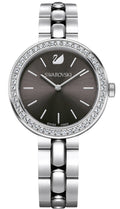  Shop Authentic Swarovski Daytime Rhinestone Grey Dial Silver Steel Strap Watch for Women - 5213681 - Luxxuri