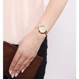  Shop Authentic Tissot Flamingo Mother of Pearl White Dial Gold Steel Strap Watch For Women - T094.210.33.111.00 - Luxxuri