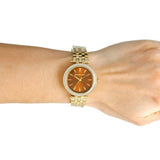  Shop Authentic Michael Kors Darci Amber Dial Gold Steel Strap Watch for Women - MK3408 - Luxxuri