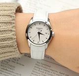  Shop Authentic Tissot Couturier Lady Silver Dial White Leather Strap Watch For Women - T035.210.16.011.00 - Luxxuri