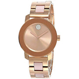  Shop Authentic Movado Bold Rose Gold Dial Two Tone Steel Strap Watch for Women - 3600639 - Luxxuri