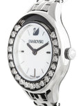  Shop Authentic Swarovski Lovely Crystals Mini White Dial Silver Steel Strap Watch for Women - 5242901 - Luxxuri