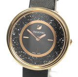  Shop Authentic Swarovski Crystalline Pure Black Dial Black Leather Strap Watch for Women - 5275043 - Luxxuri