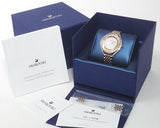  Shop Authentic Swarovski Crystalline Aura White Dial Two Tone Mesh Strap Watch for Women - 5644075 - Luxxuri