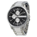  Shop Authentic Armani Exchange Hampton Chronograph Black Dial Silver Steel Strap Watch For Men - AX2152 - Luxxuri
