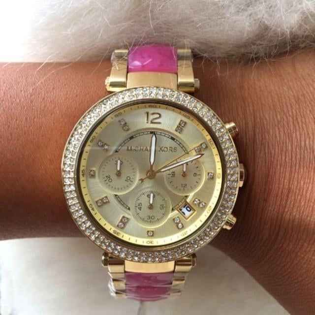  Shop Authentic Michael Kors Parker Gold Dial Two Tone Steel Strap Watch for Women - MK6363 - Luxxuri