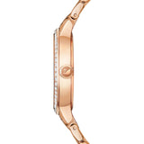  Shop Authentic Swarovski Lovely Crystals Mother of Pearl Dial Rose Gold Steel Strap Watch for Women - 5261496 - Luxxuri