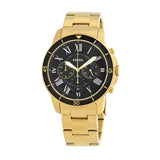  Shop Authentic Fossil Inscription Automatic Black Dial Gold Steel Strap Watch for Men - FS5267 - Luxxuri