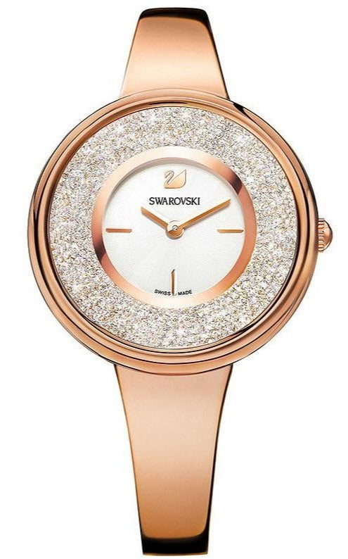  Shop Authentic Swarovski Crystalline Bracelet White Dial Rose Gold Steel Strap Watch for Women - 5269250 - Luxxuri