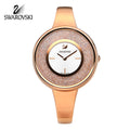  Shop Authentic Swarovski Crystalline Bracelet White Dial Rose Gold Steel Strap Watch for Women - 5269250 - Luxxuri