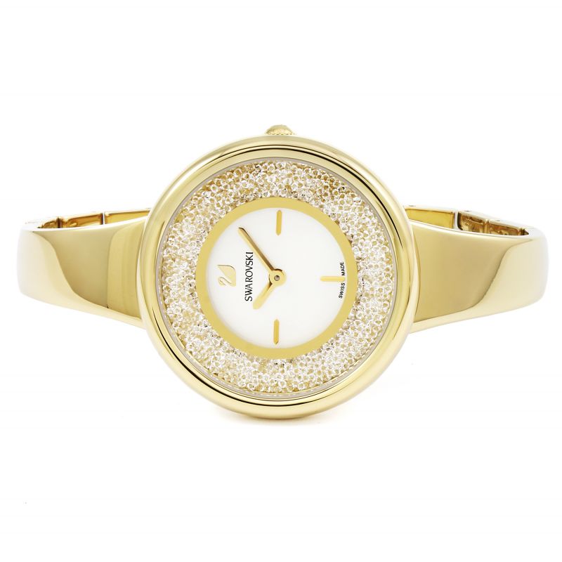  Shop Authentic Swarovski Crystalline Bracelet White Dial Gold Steel Strap Watch for Women - 5269253 - Luxxuri