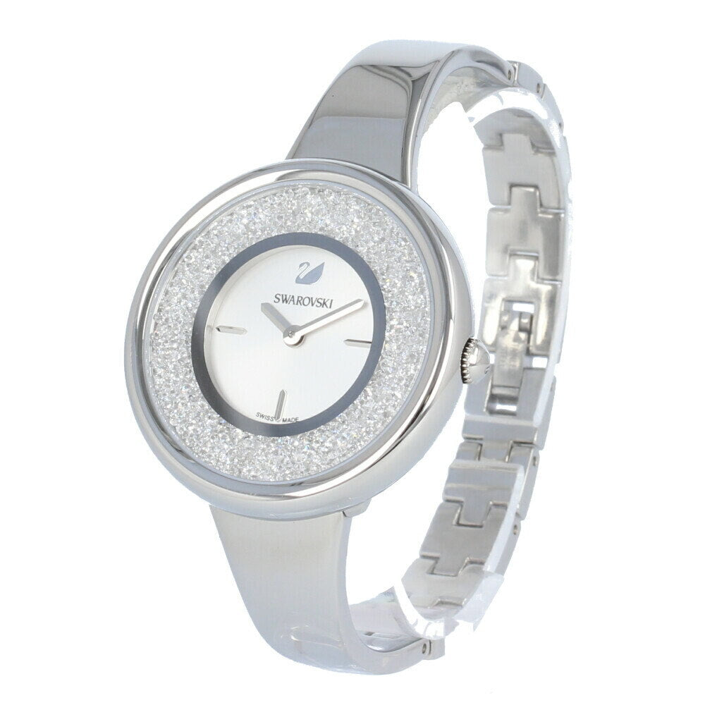  Shop Authentic Swarovski Crystalline Pure Silver Dial Silver Steel Strap Watch for Women - 5269256 - Luxxuri