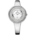 Shop Authentic Swarovski Crystalline Pure Silver Dial Silver Steel Strap Watch for Women - 5269256 - Luxxuri