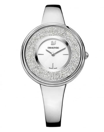  Shop Authentic Swarovski Crystalline Pure Silver Dial Silver Steel Strap Watch for Women - 5269256 - Luxxuri