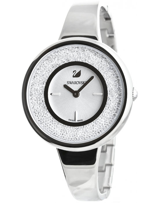  Shop Authentic Swarovski Crystalline Pure Silver Dial Silver Steel Strap Watch for Women - 5269256 - Luxxuri