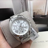  Shop Authentic Michael Kors Bradshaw Silver Dial Silver Steel Strap Watch for Men - MK5535 - Luxxuri