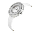  Shop Authentic Swarovski Crystalline Pure White Dial White Leather Strap Watch for Women - 5275046 - Luxxuri