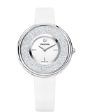  Shop Authentic Swarovski Crystalline Pure White Dial White Leather Strap Watch for Women - 5275046 - Luxxuri