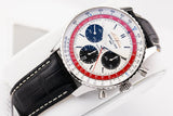  Shop Authentic Breitling Navitimer B01 Chronograph 43 Boeing 747 White Dial Black Leather Strap Watch for Men - AB01383B1G1P1 - Luxxuri