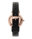  Shop Authentic Emporio Armani Gianni T-Bar Mother of Pearl Dial Black Leather Strap Watch For Women - AR11295 - Luxxuri