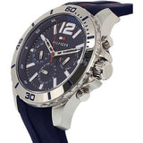  Shop Authentic Tommy Hilfiger Nolan Chronograph Blue Dial Blue Rubber Strap Watch for Men - 1791142 - Luxxuri