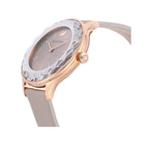  Shop Authentic Swarovski Octea Nova Grey Dial Grey Leather Strap Watch for Women - 5295326 - Luxxuri