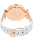  Shop Authentic Swarovski Era Journey Silver Dial White Leather Strap Watch for Women - 5295369 - Luxxuri
